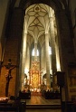 interiér gotického kostola františkánov